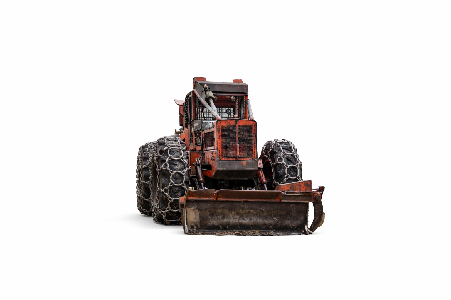 Šumski traktor s lancima